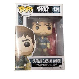 Star Wars Rouge One Captain Cassian Andor Funko Pop! #139 w/Protector